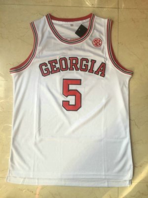 NBA 5 Edwards Georgia Maillot blanc